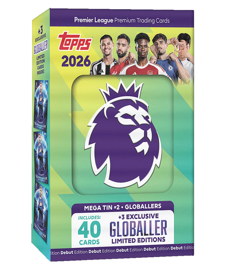 Topps Premier League 2026 - Debut Edition - Mega Tin (Globallers) Sealed