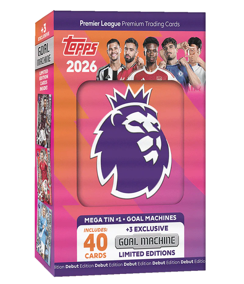 Topps Premier League 2026 - Debut Edition - Mega Tin (Goal Machines) Sealed