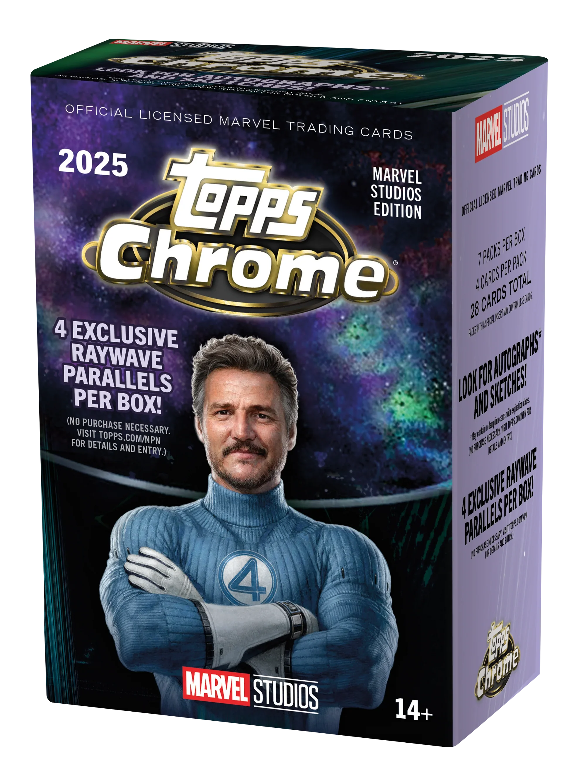 2025 Topps Marvel Studios Chrome® - Value Box Sealed